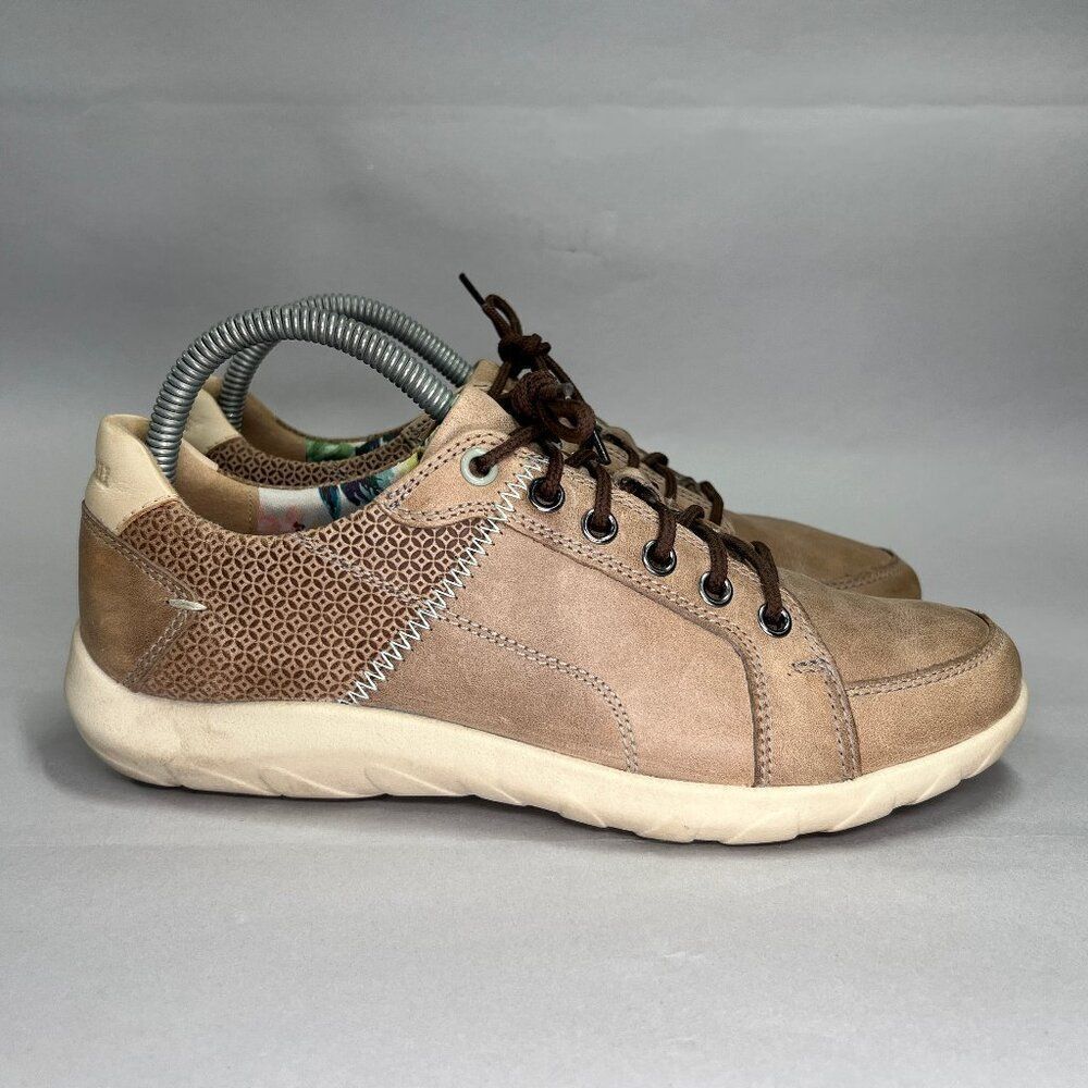 Cobb Hill Amalie Shoes Women's Size 8.5 Brown‎ Leather Lace Up Comfort Sneakers